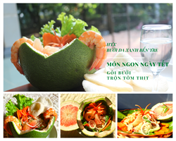 Món ngon từ Bưởi Da Xanh Bến Tre